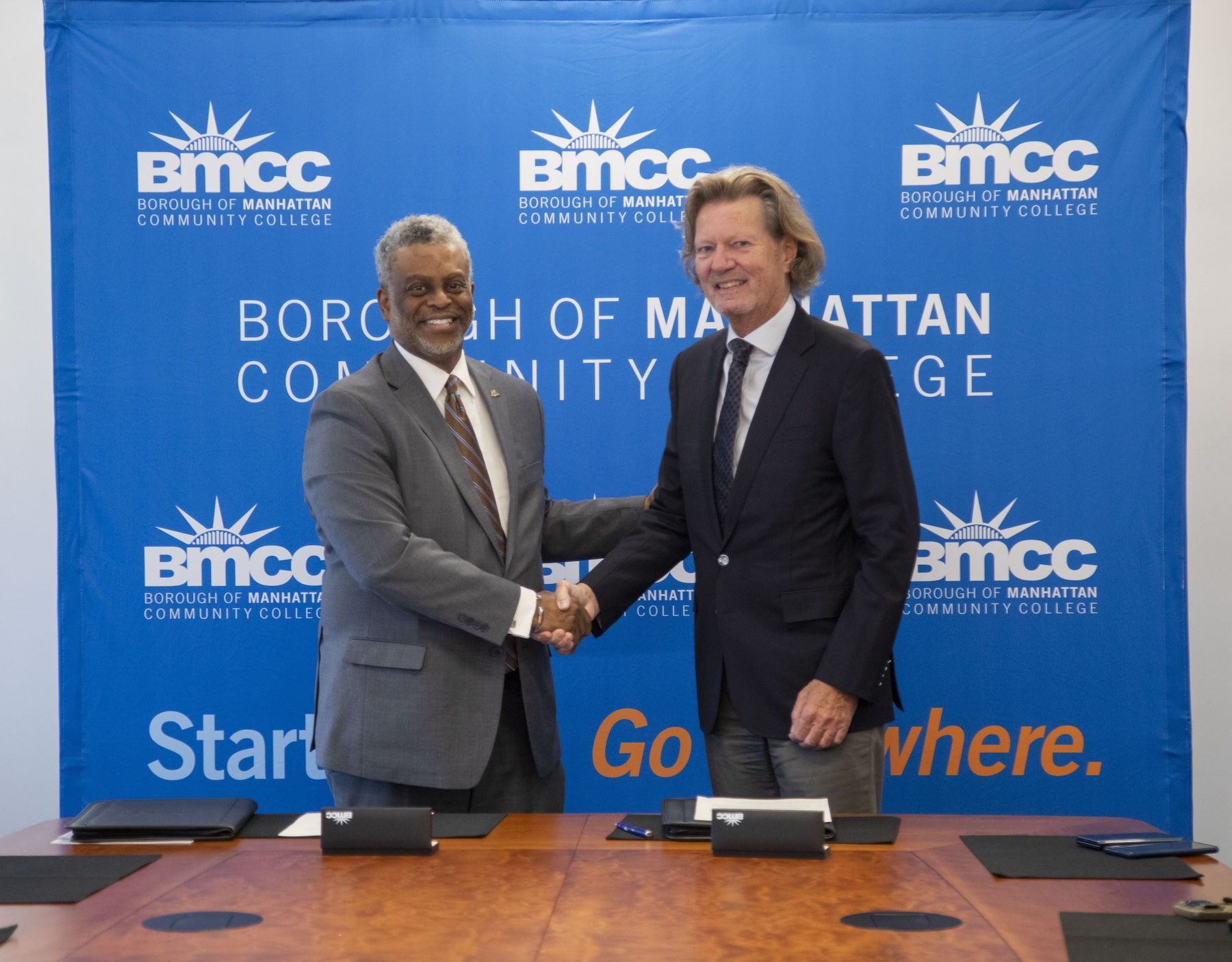 BMCC President A. Munroe & AUA President Dr. Bell