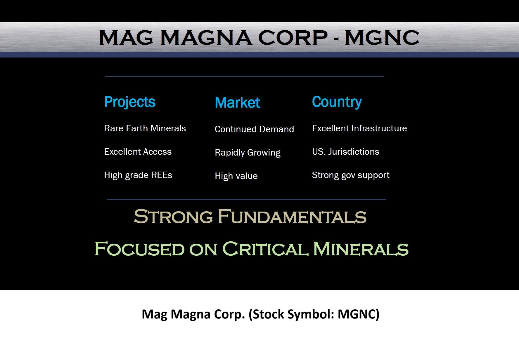 MAG MAGNA CORP. $MGNC
