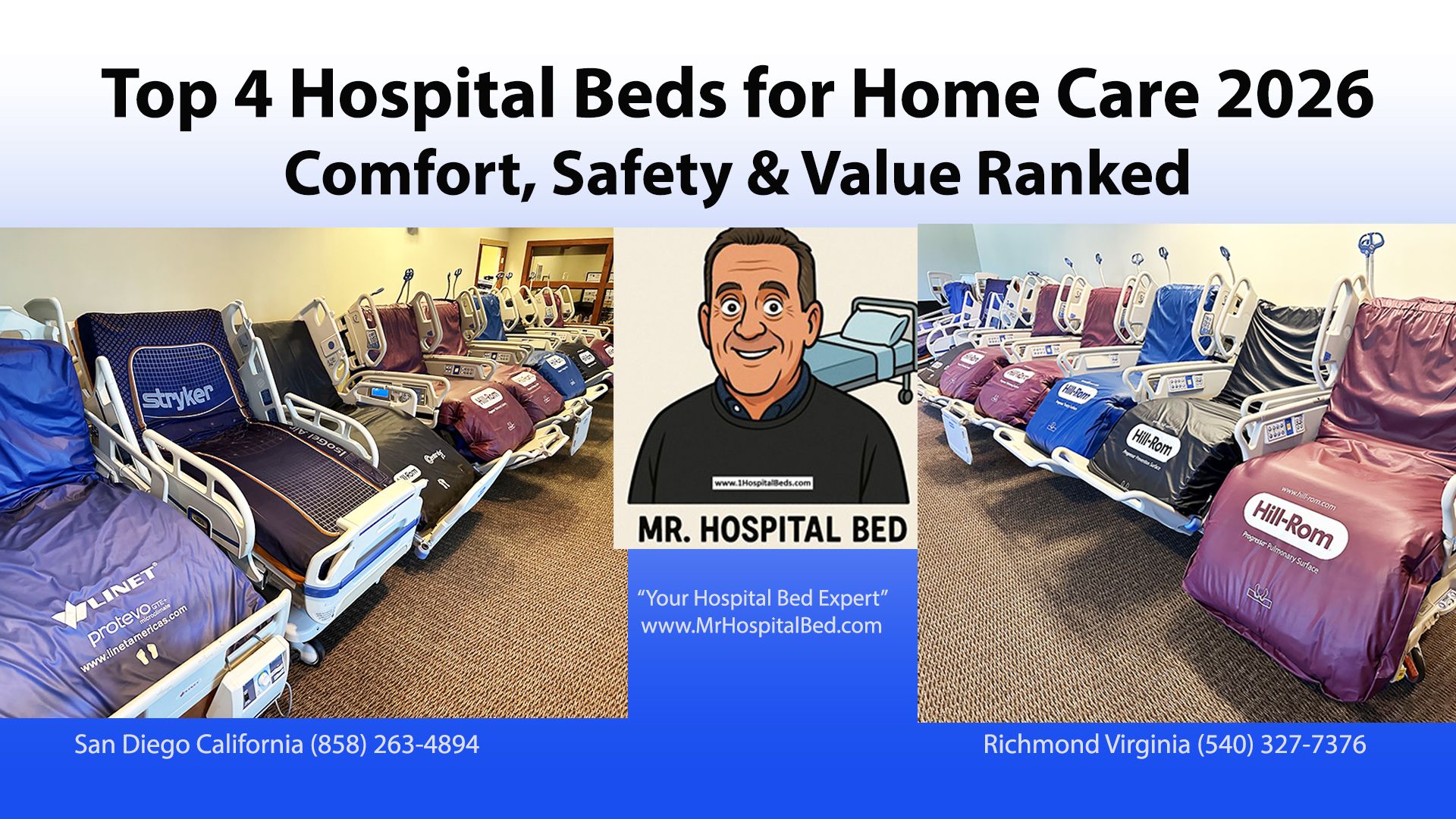 Top 4 Hospital Beds For Home Care 2026