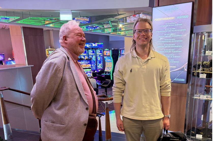 Wilenius and Aleksi Virtanen in Helsinki Casino